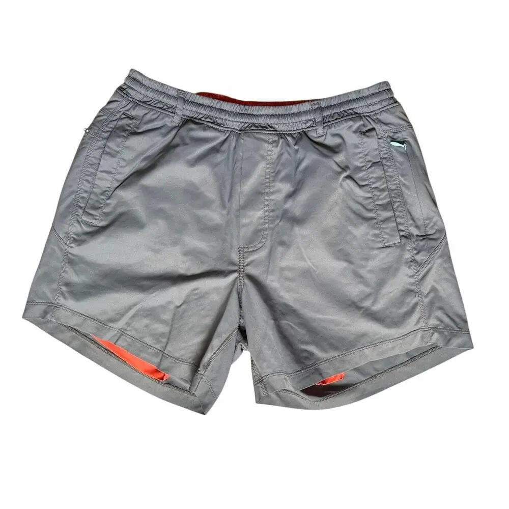 Birddogs Gray & Orange Shorts Size Large